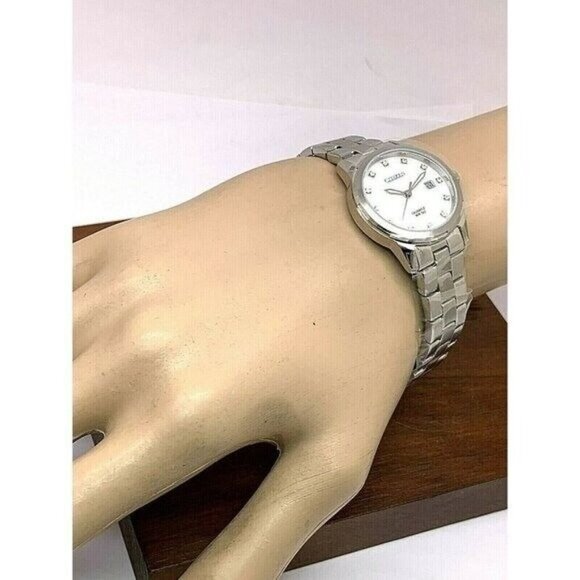 Citizen Women's Watch EU6070-51Y Quartz White Mother of Pearl Dial 28mm - Picture 5 of 13